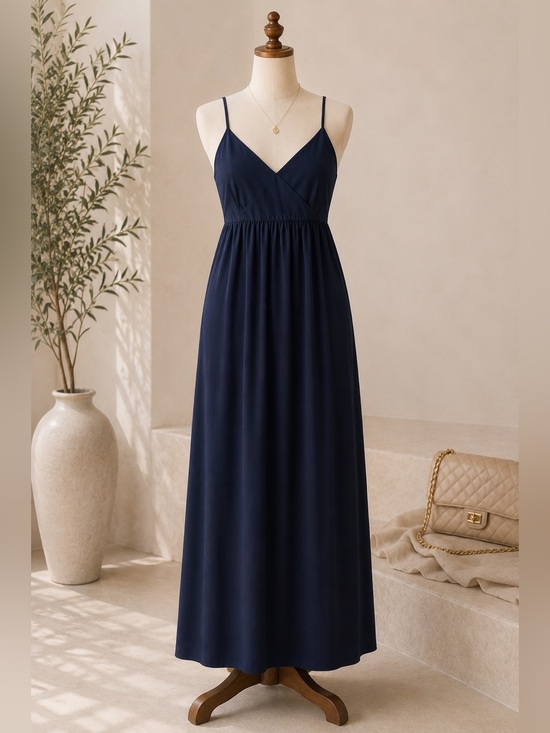 Quince Dresses & Skirts - Quince 100% Organic Cotton Maxi Dress NWT Size Small Navy